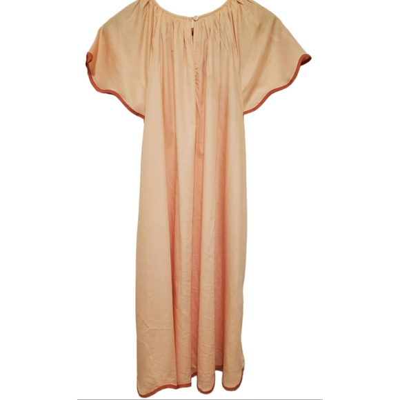 Lake Scalloped House Dress Size Large Pink - Picture 3 of 10